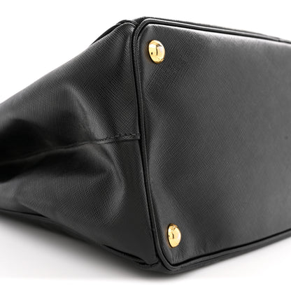 Prada Saffiano Lux Large Galleria Double Zip Tote Black 9 of 11