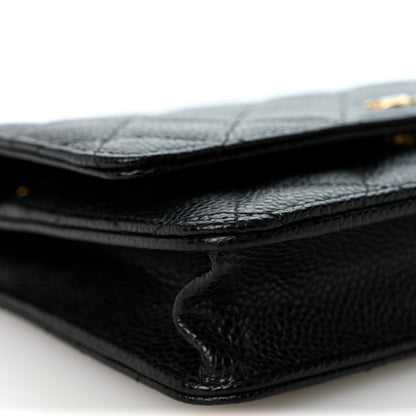 Chanel Caviar Quilted Wallet on Chain WOC Black 10 of 11