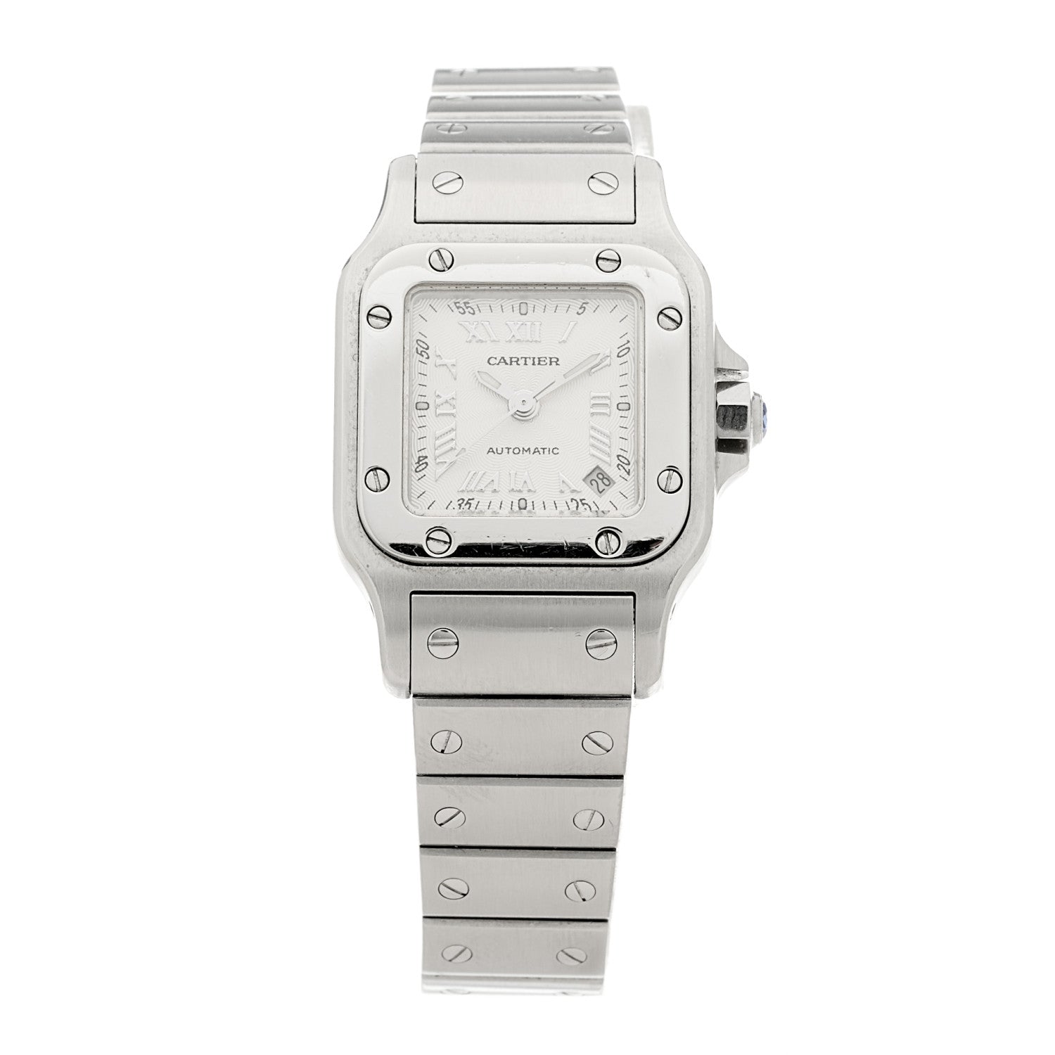 Cartier Stainless Steel 24mm Santos de Cartier Galbee Automatic Watch 1 of 4