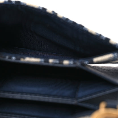 Christian Dior Oblique Saddle 5-Gusset Card Holder Blue 9 of 11