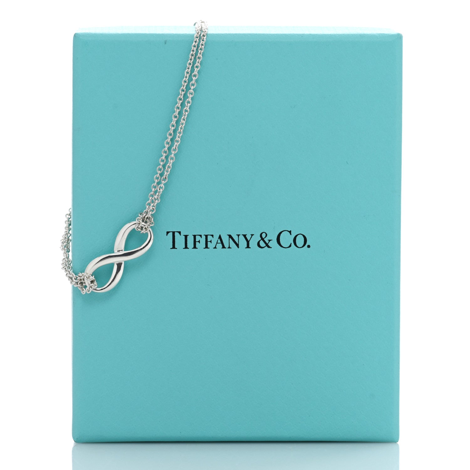 Tiffany Sterling Silver Infinity Double Chain Bracelet 4 of 4