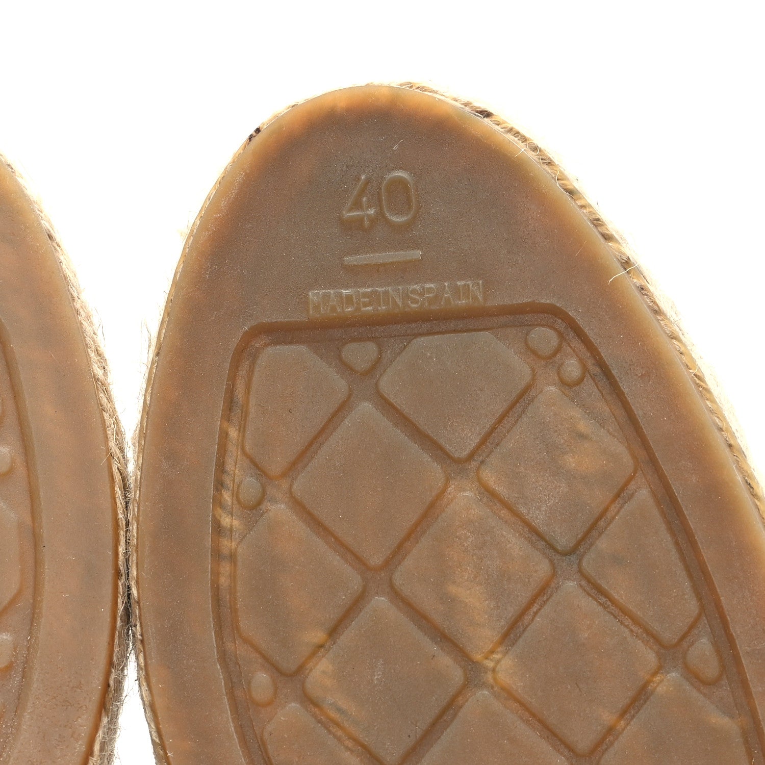 Chanel Lambskin CC Espadrilles 40 Beige Black 7 of 10