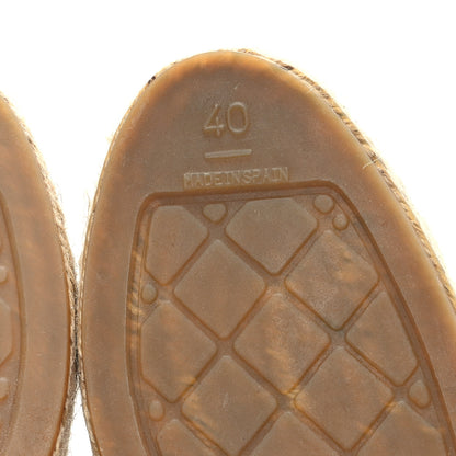 Chanel Lambskin CC Espadrilles 40 Beige Black 7 of 10