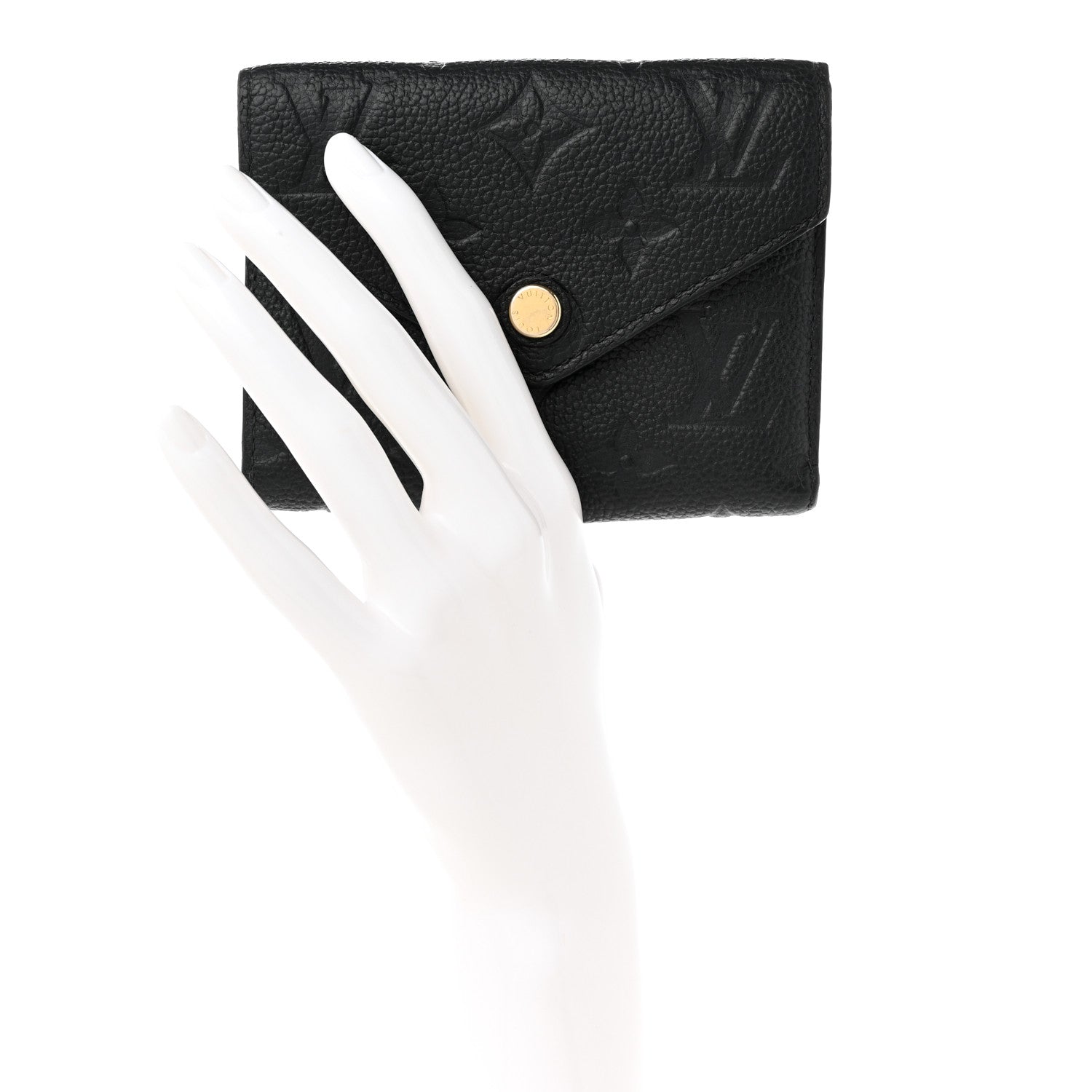 Louis Vuitton Empreinte Victorine Wallet Black 2 of 10