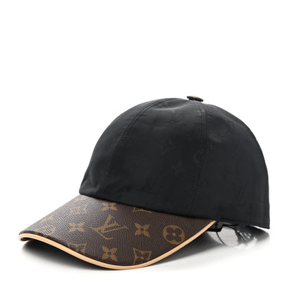 Louis Vuitton Polyester Silk Monogram LV Get Ready Cap M Black 1 of 8
