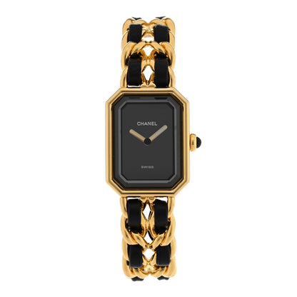 Chanel Stainless Steel Lambskin 20mm Chain Premiere Quartz Watch Gold 1 of 4