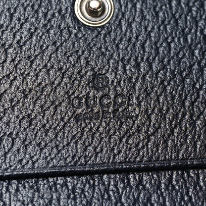 Gucci GG Supreme Monogram Textured Dollar Calfskin Web Ophidia Card Case Beige Blue 7 of 10