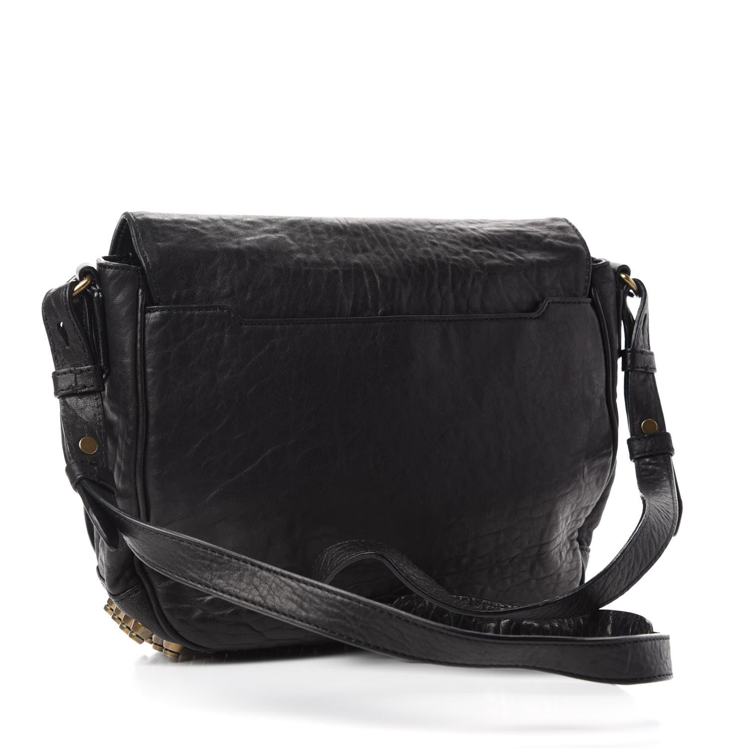 Alexander Wang Pebbled Lambskin Lia Sling Black 3 of 9