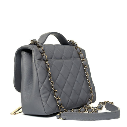 Chanel Caviar Quilted Medium Business Affinity Flap Grey 3 of 9