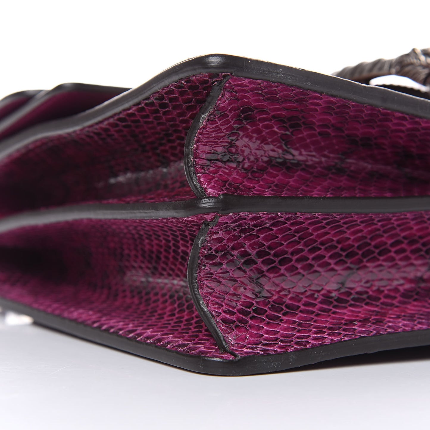 Elaphe Dragon Embroidered Medium Dionysus Shoulder Bag Violet Cyclamen Multicolor