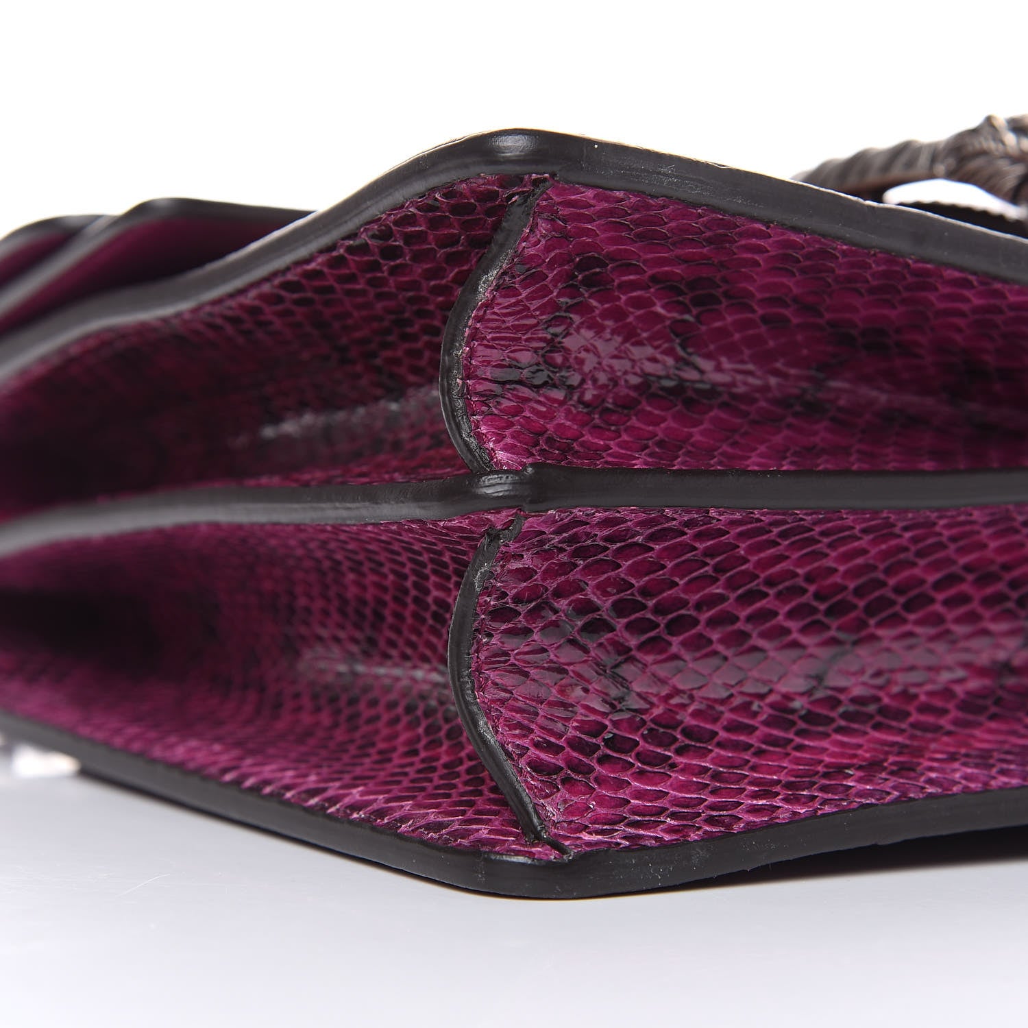 Gucci Elaphe Dragon Embroidered Medium Dionysus Shoulder Bag Violet Cyclamen Multicolor 8 of 9