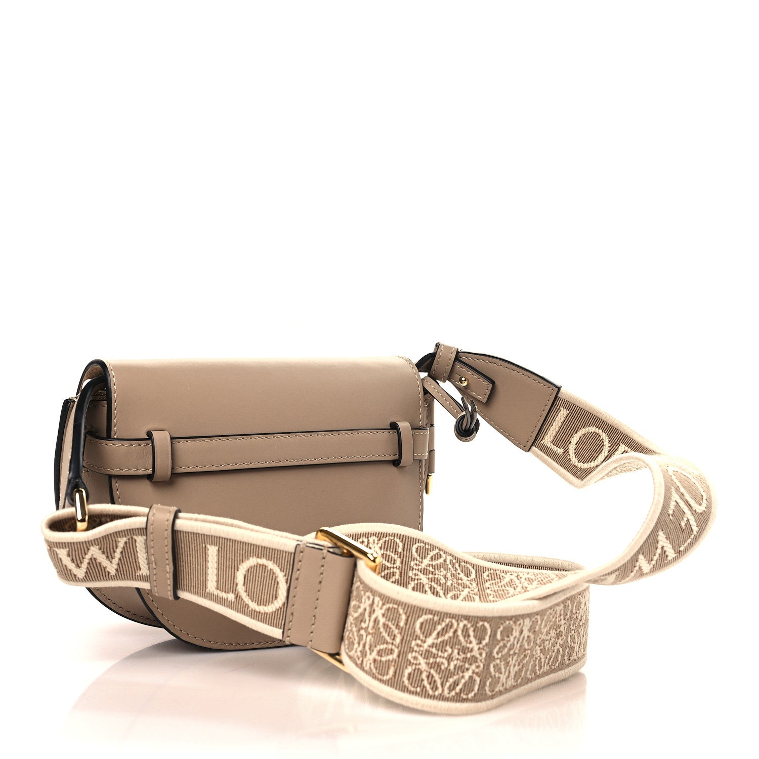 Loewe Calfskin Jacquard Mini Gate Dual Bag Sand 3 of 9