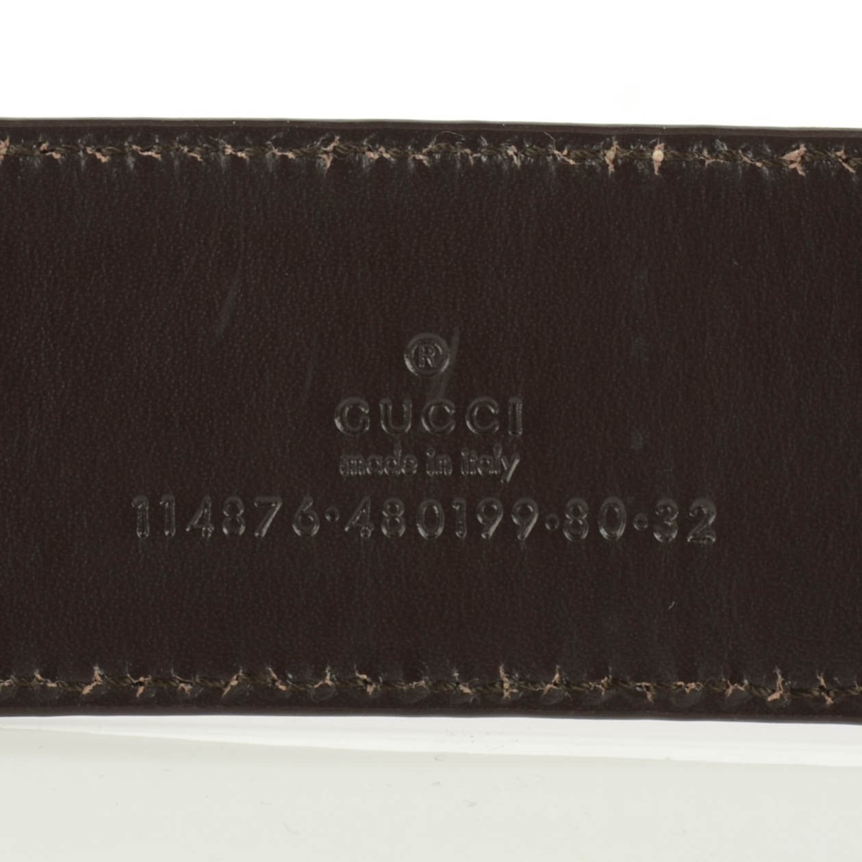 Gucci Guccissima Signature Interlocking G 40mm Belt 80 32 Scarlatto 8 of 8