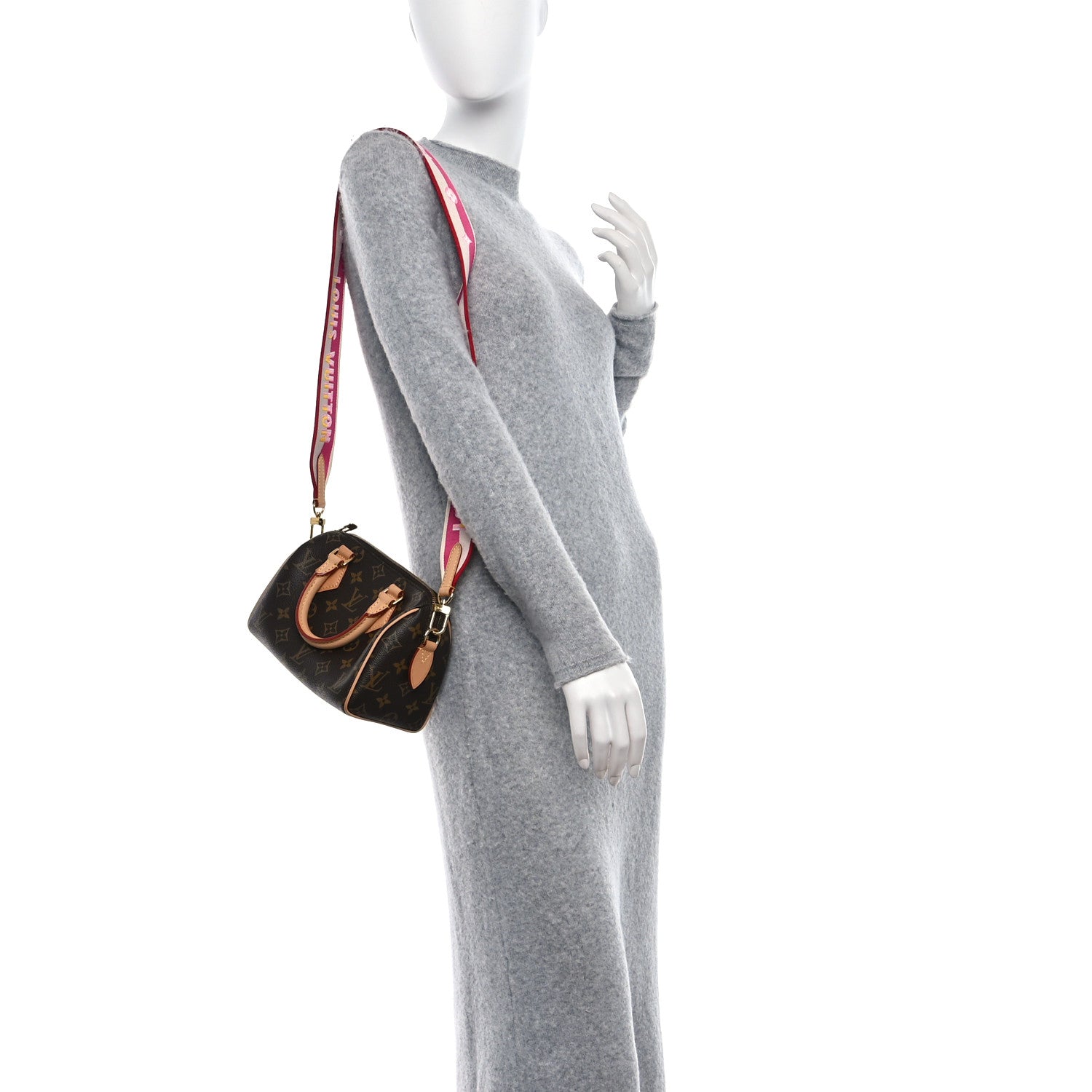 Louis Vuitton Monogram Speedy Bandouliere 20 Fuchsia 3 of 8