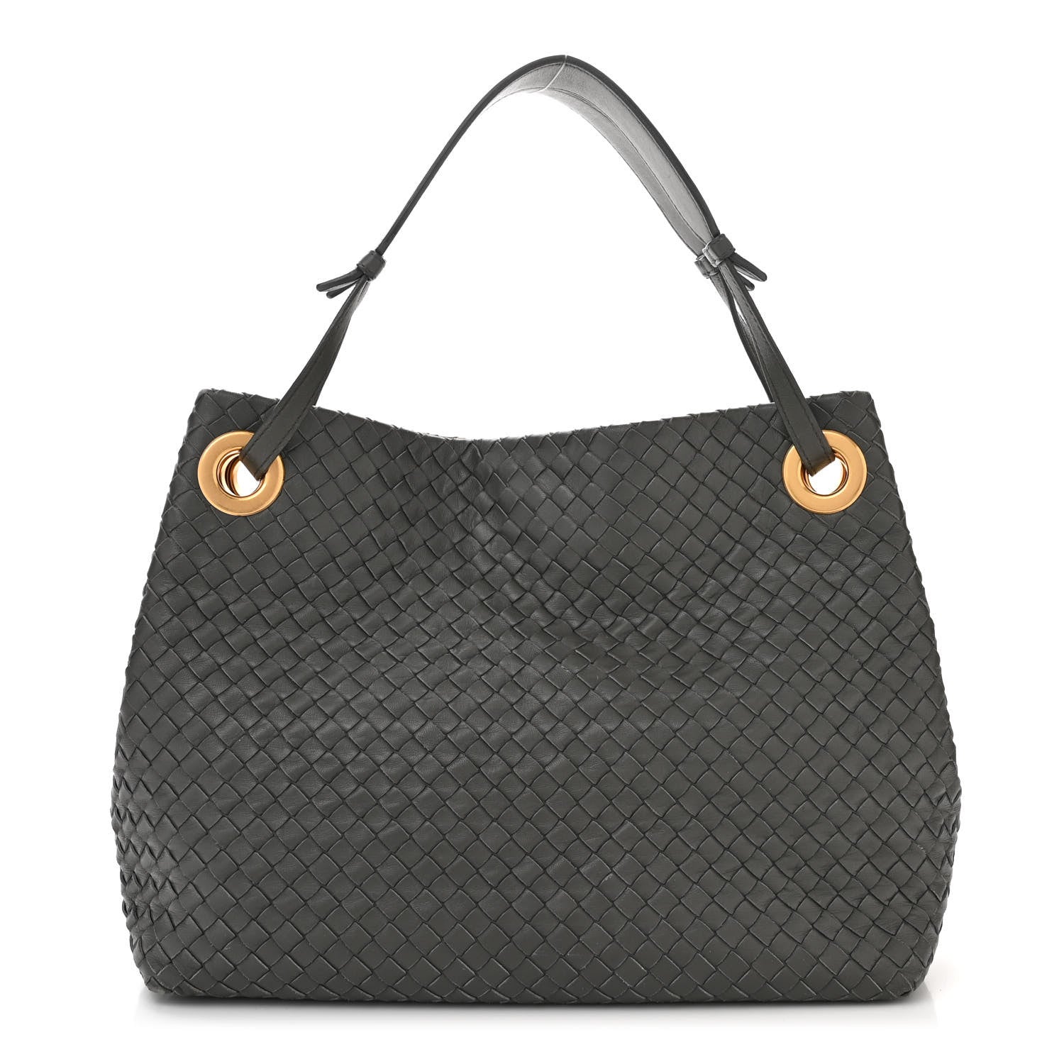 Bottega Veneta Nappa Intrecciato Medium Garda Bag Light Grey 1 of 12