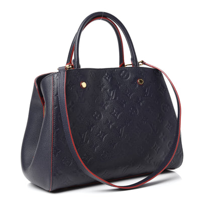 Louis Vuitton Empreinte Montaigne MM Marine Rouge 3 of 10