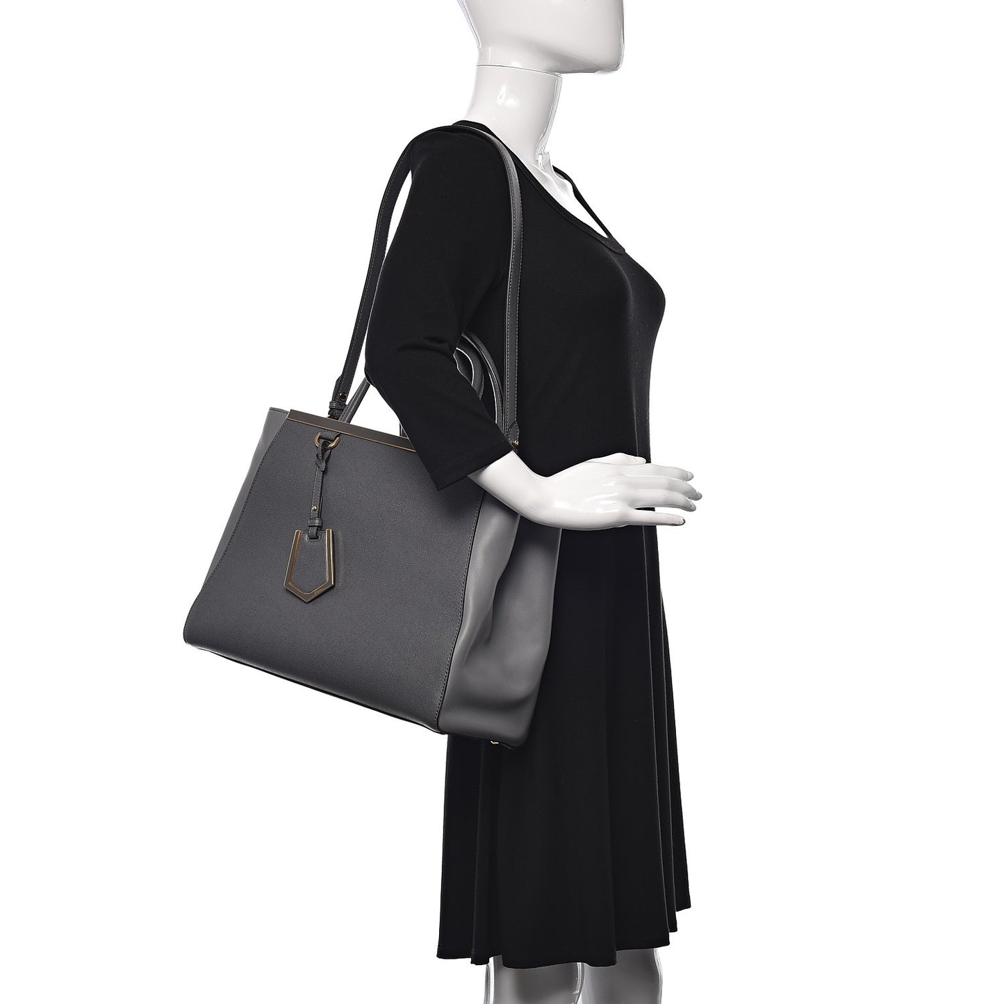 Vitello Elite Flamingo Regular 2Jours Tote Grigio Grigio Chiaro
