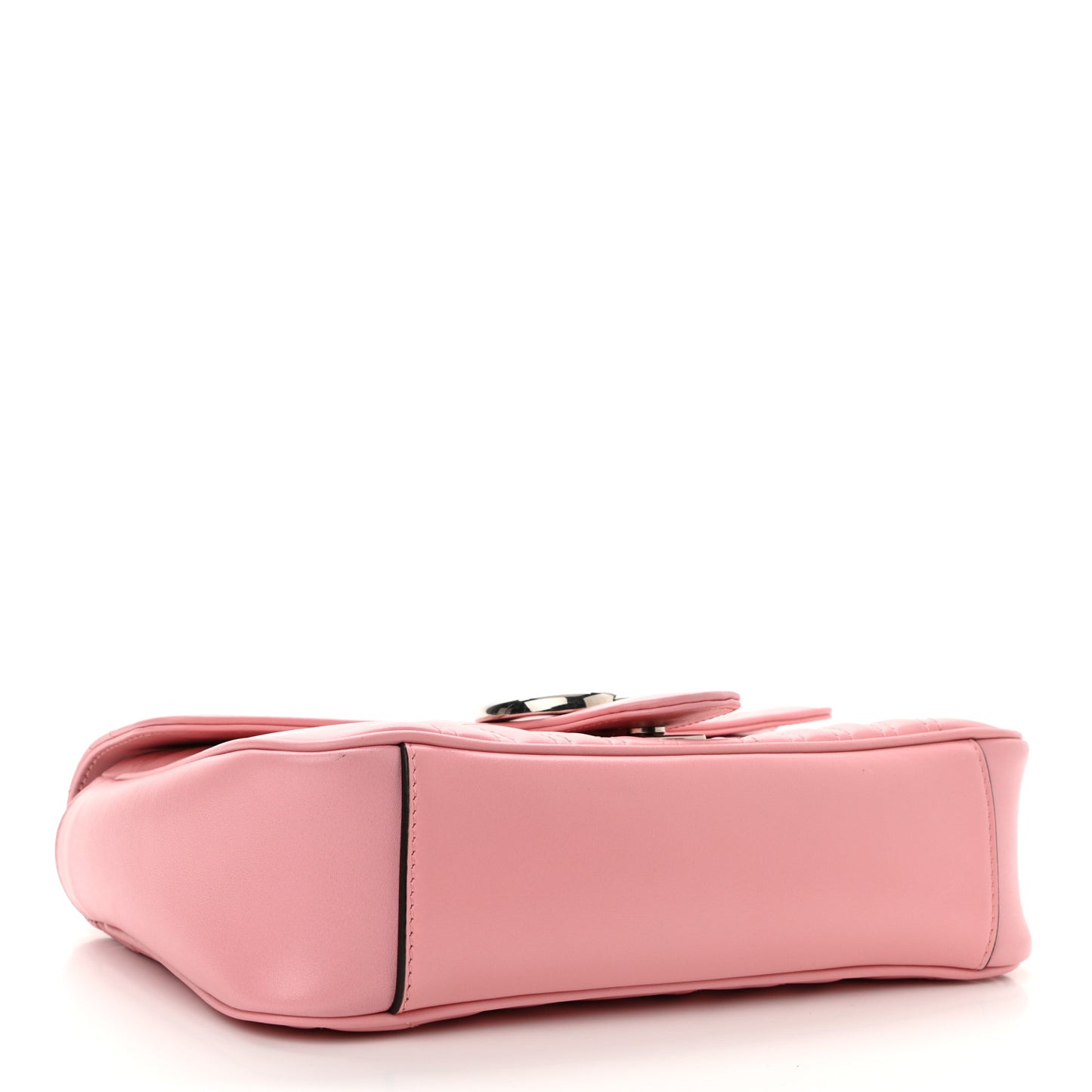 Calfskin Matelasse Small GG Marmont Shoulder Bag Wild Rose