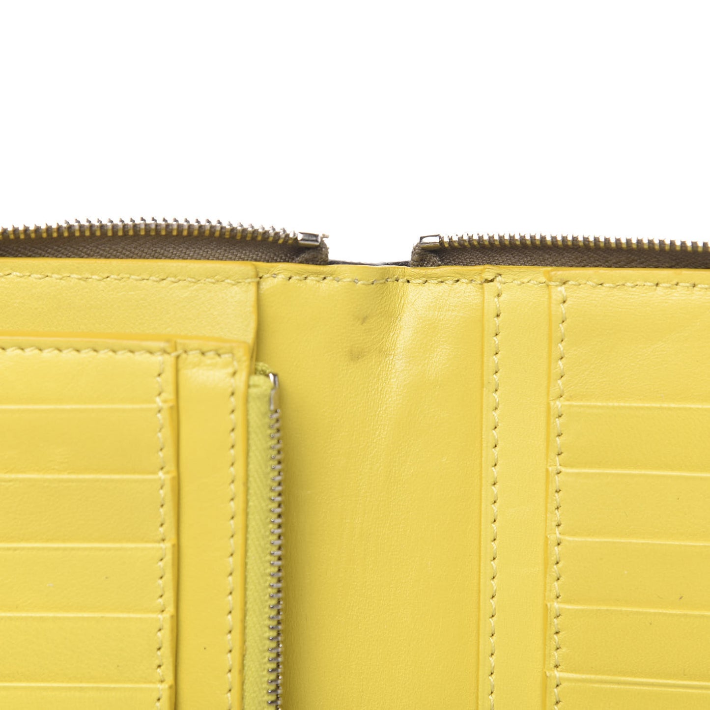 Drummed Calfskin Zip Around Multifunction Wallet Souris