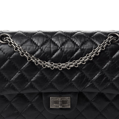 Chanel Aged Calfskin Quilted 2.55 Reissue 225 Flap Black 11 of 12