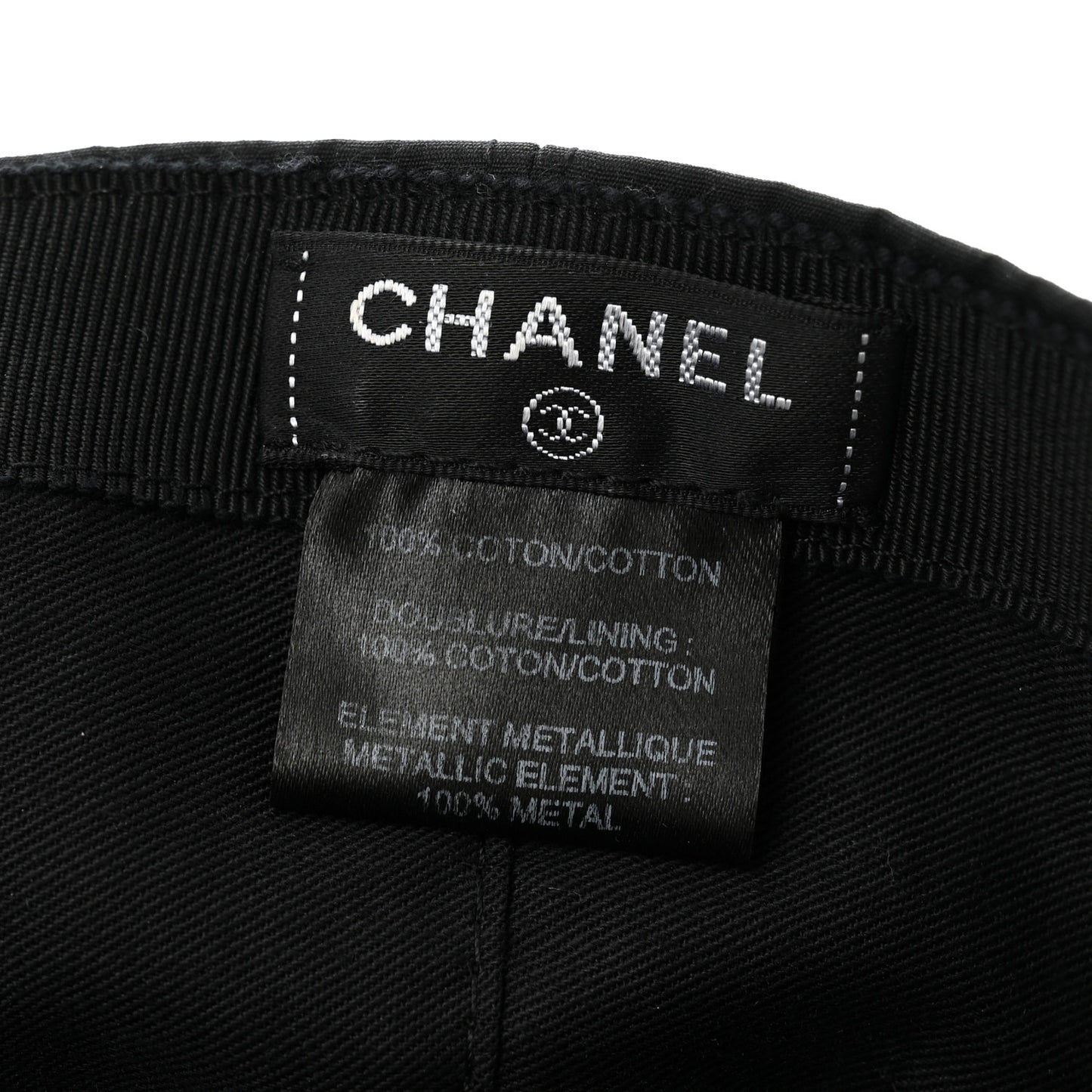 Cotton CC Cap Hat Black