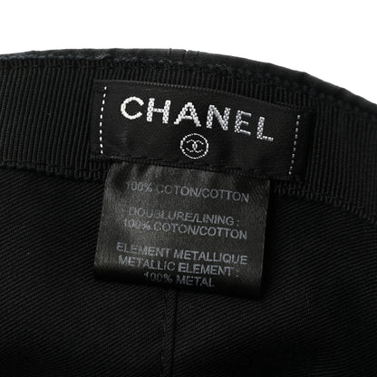 Chanel Cotton CC Cap Hat Black 8 of 13