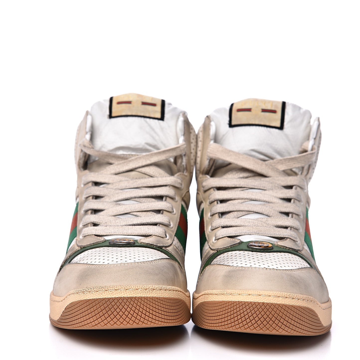 Nubuck Web Mens Screener High Top Sneakers 10 Dusty Milk White Vintage Green