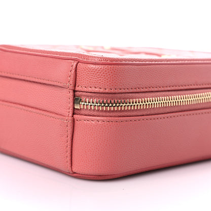 Chanel Caviar Quilted CC North South Filigree Vanity Case Pink 9 of 9