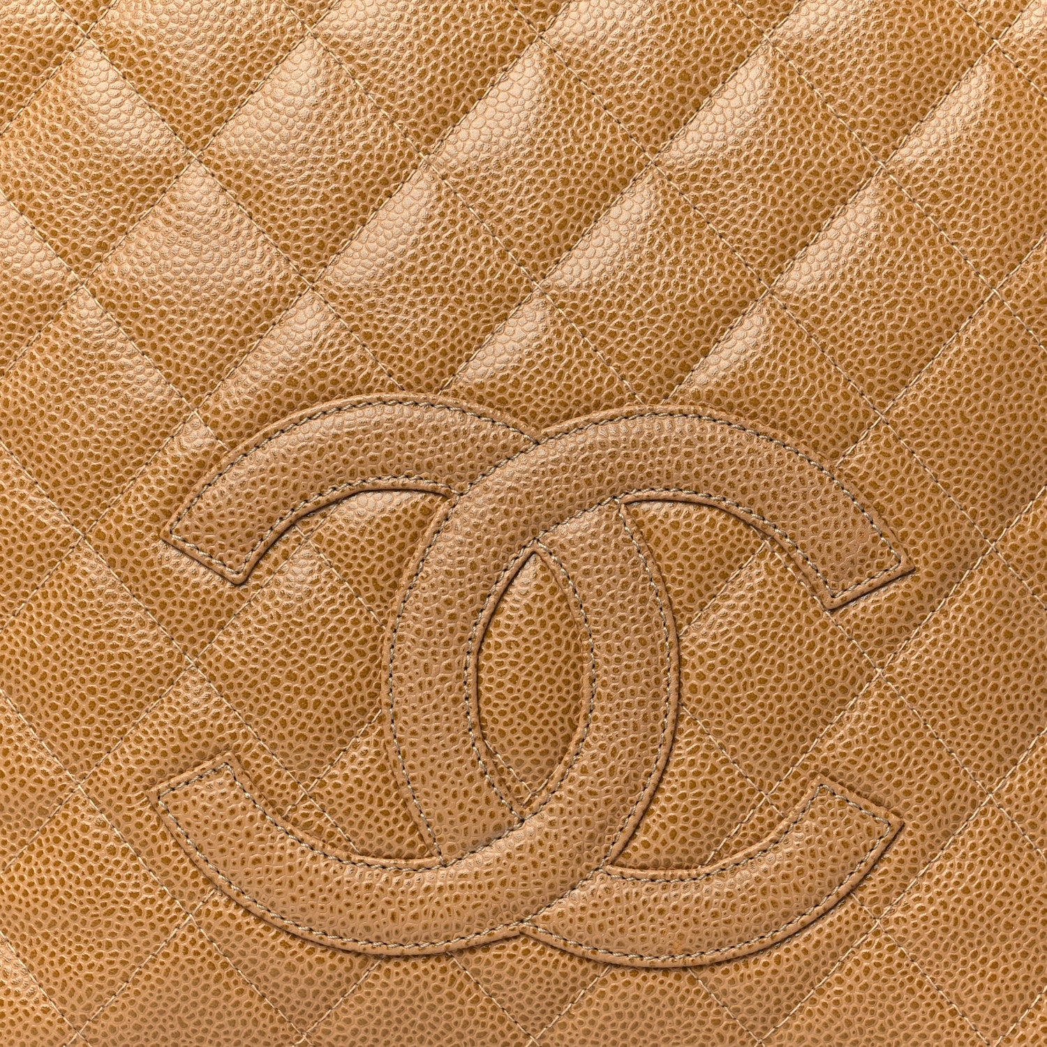 Chanel Caviar Quilted Petit Shopping Tote PST Dark Beige 8 of 14
