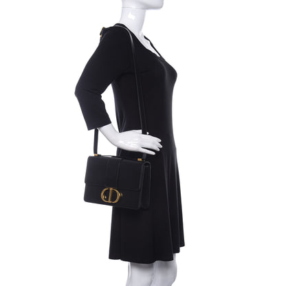 Christian Dior Smooth Calfskin 30 Montaigne Flap Bag Black 2 of 10