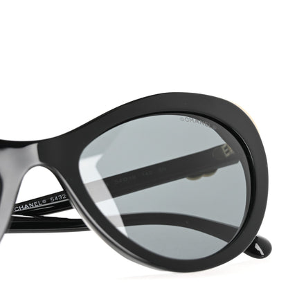 Chanel Acetate Cat Eye CC Sunglasses 5432-A Black 8 of 11
