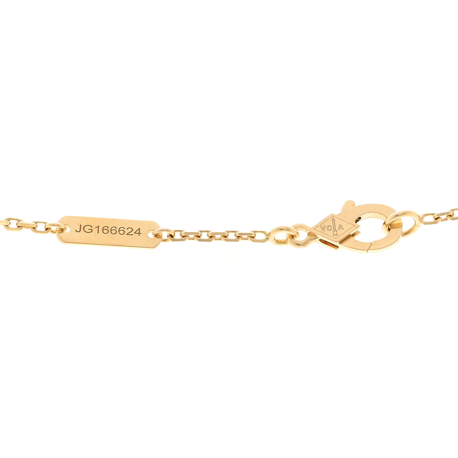 Van Cleef & Arpels 18K Yellow Gold Black Onyx Vintage Alhambra Pendant Necklace 4 of 6