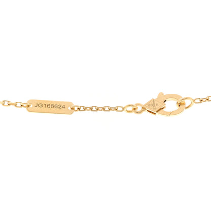 Van Cleef & Arpels 18K Yellow Gold Black Onyx Vintage Alhambra Pendant Necklace 4 of 6