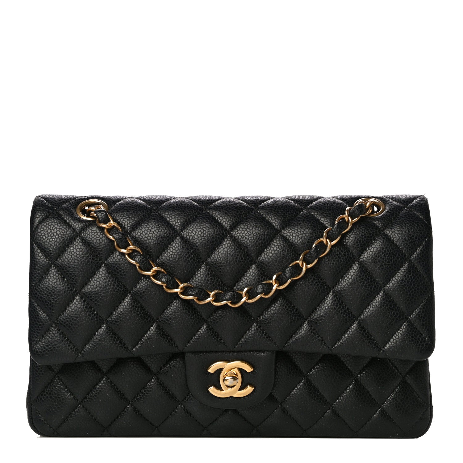 Chanel Caviar Quilted Medium Double Flap Black 1 of 10
