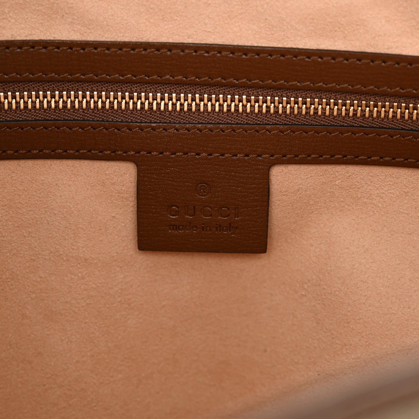 GG Supreme Monogram Azalea Calfskin Web Medium Jackie 1961 Hobo Beige Ebony Brown Sugar