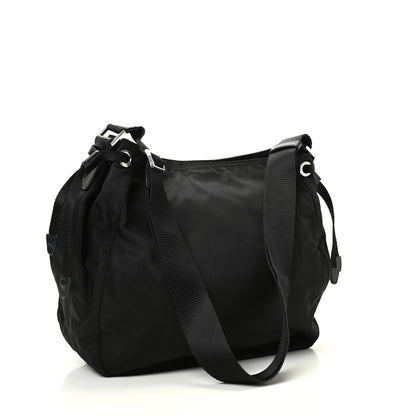 Prada Tessuto Nylon Hobo Black 3 of 9