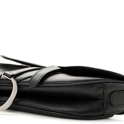 Christian Dior Calfskin Saddle Bag Black 10 of 11