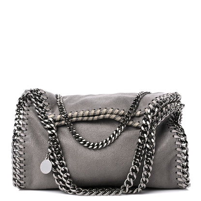 Stella McCartney Shaggy Deer Mini Falabella Fold Over Tote Light Grey 1 of 9