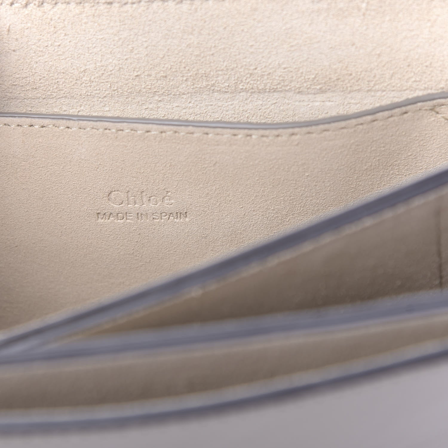 Chloe Suede Calfskin Small Faye Shoulder Bag Motty Grey 6 of 10