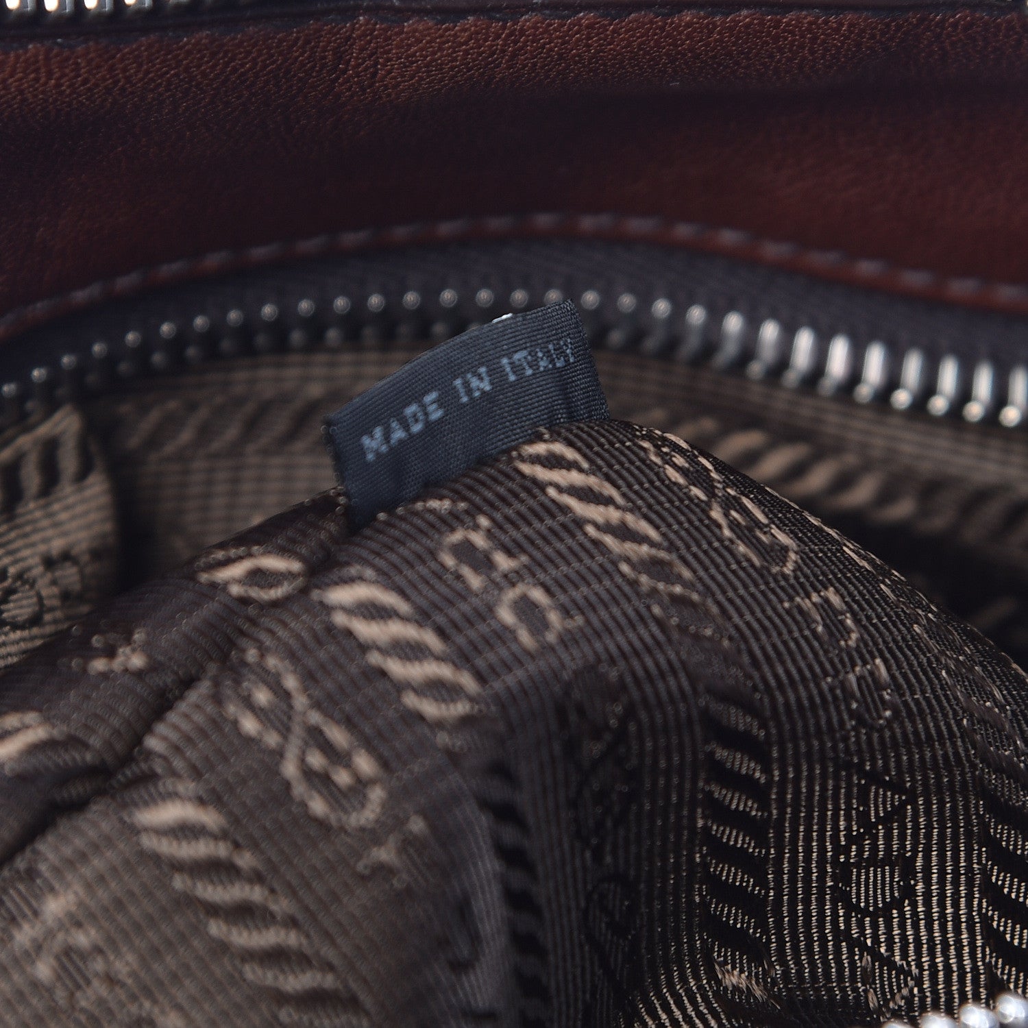 Prada Soft Calf Pleated Hobo Nocciolo 7 of 11