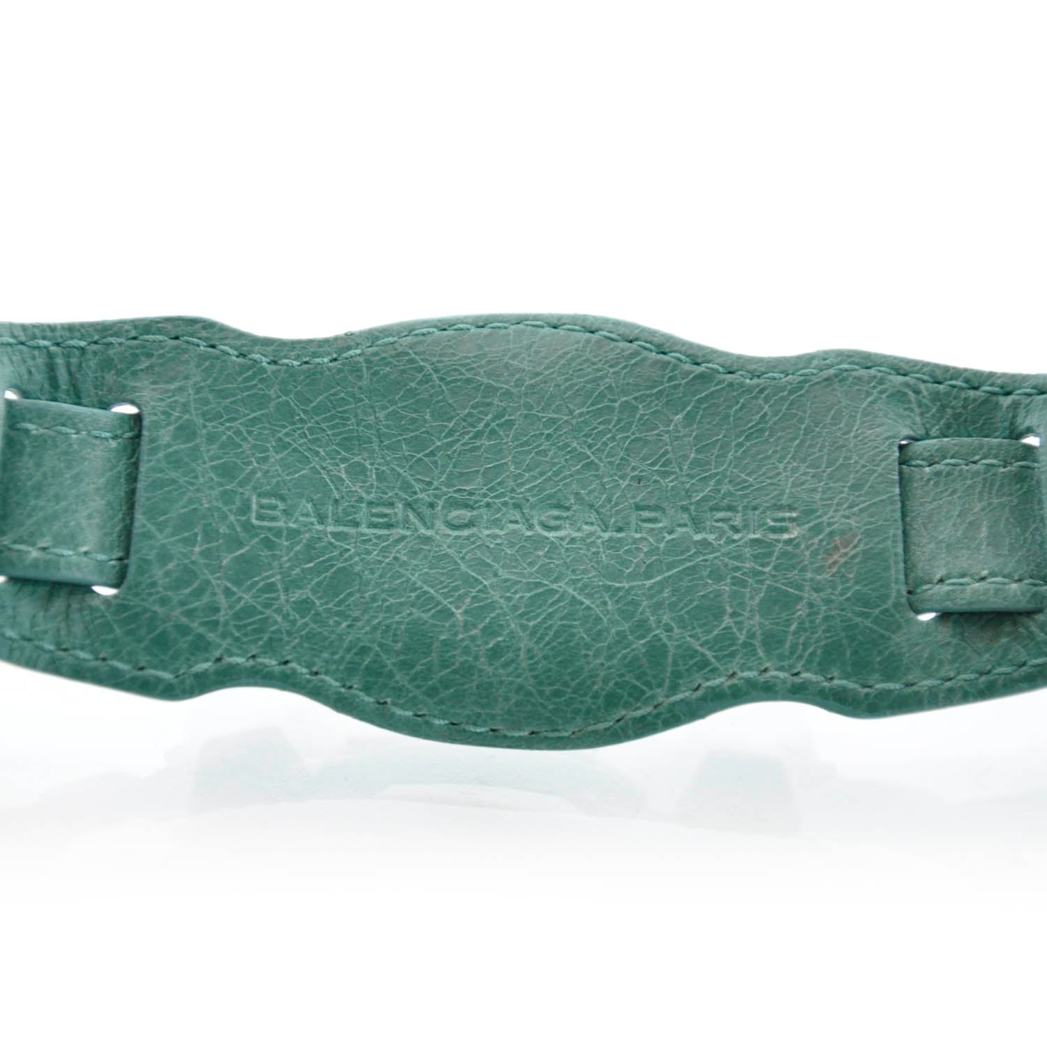 Balenciaga Agneau Arena Giant Bracelet Vert Sauge 3 of 3