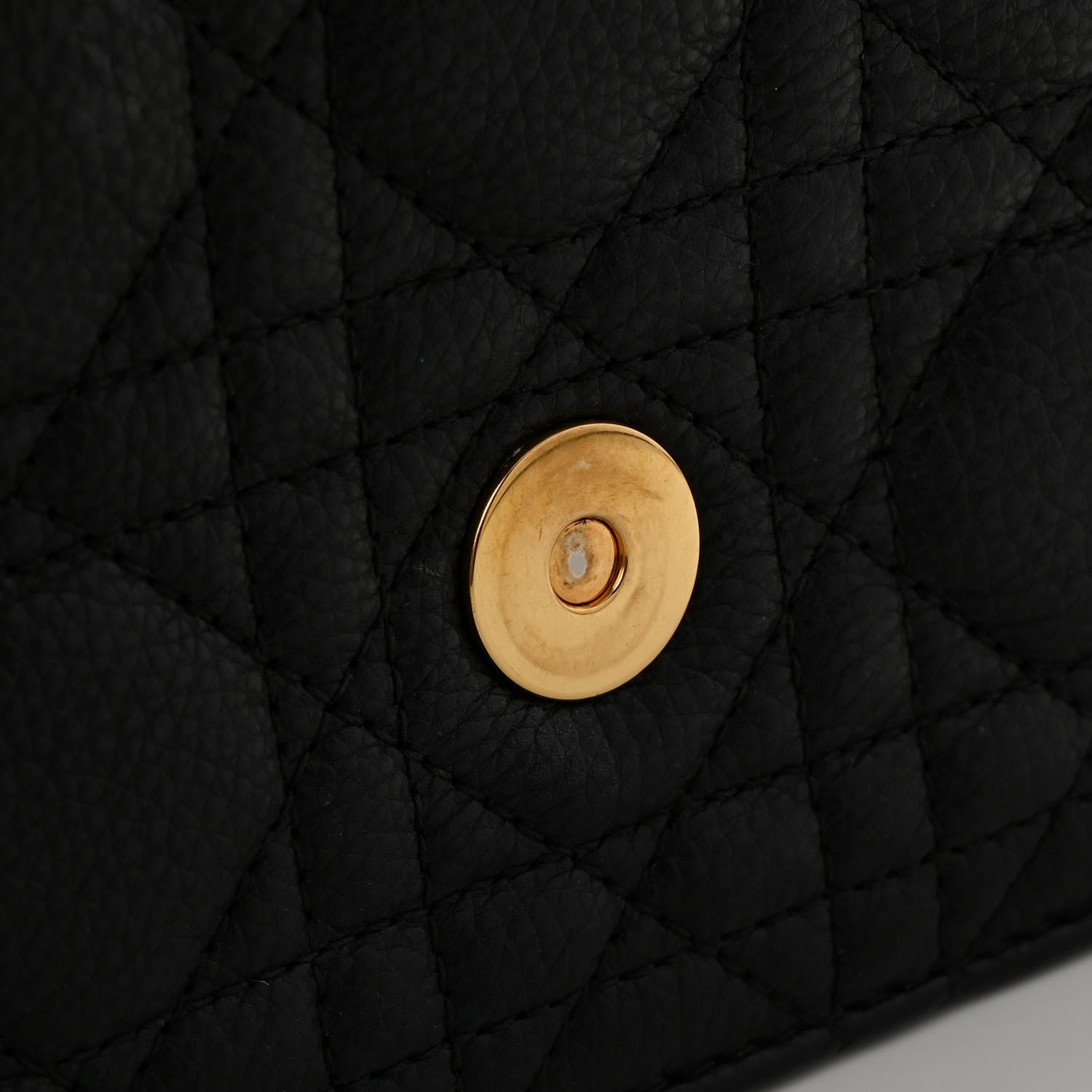 Christian Dior Supple Calfskin Caro Pouch with Chain Black 13 of 14