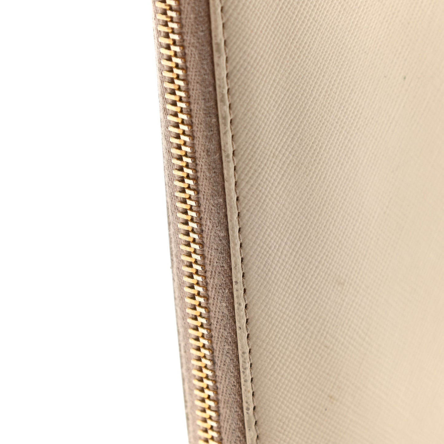 Saffiano Metal Zip Around Wallet Cammeo