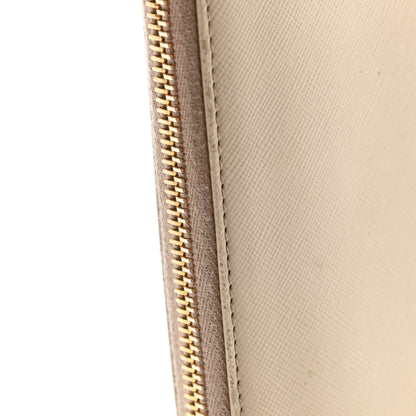 Prada Saffiano Metal Zip Around Wallet Cammeo 9 of 14