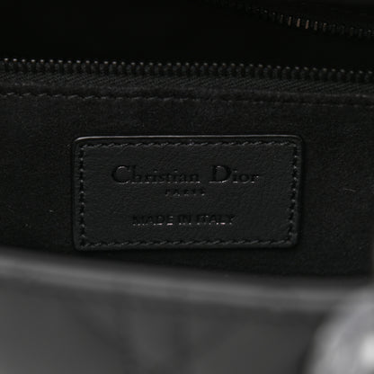 Christian Dior Ultra Matte Calfskin Cannage Medium Lady Dior Black 6 of 11
