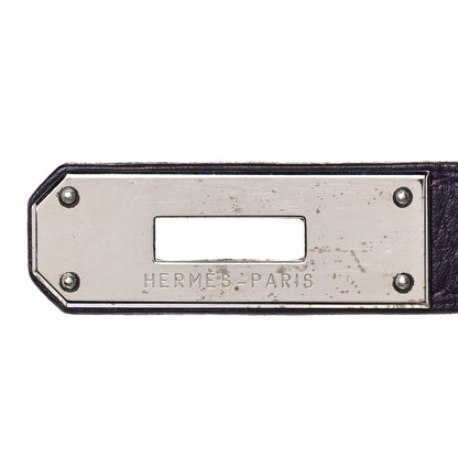 Hermes Taurillon Clemence Birkin 40 Raisin 28 of 46