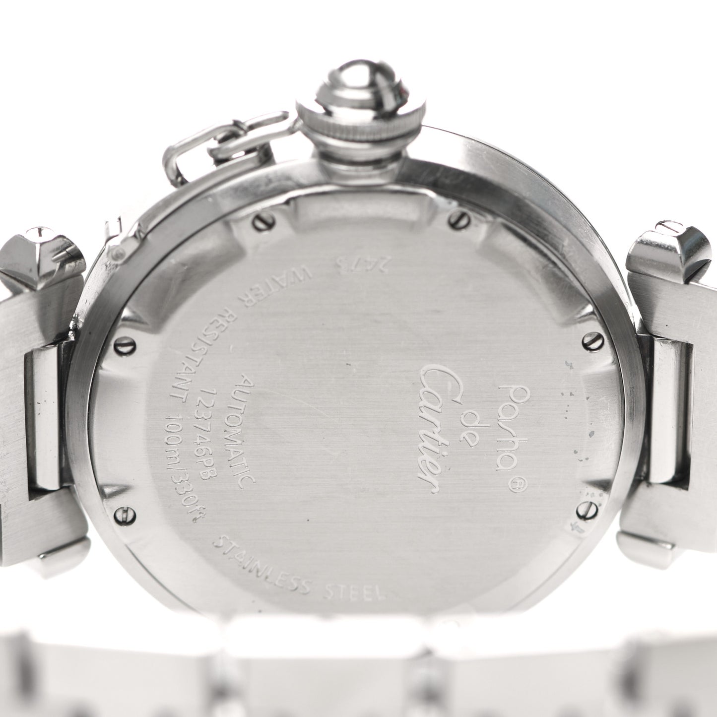 Stainless Steel 35mm Pasha C Big Date Automatic Watch Pink