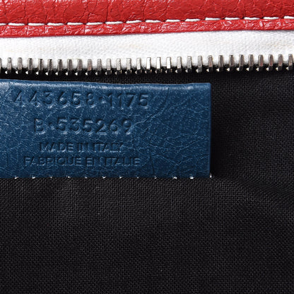 Balenciaga Agneau Arena Multicolore Bazar Pouch Grey White Black Red Blue 7 of 9