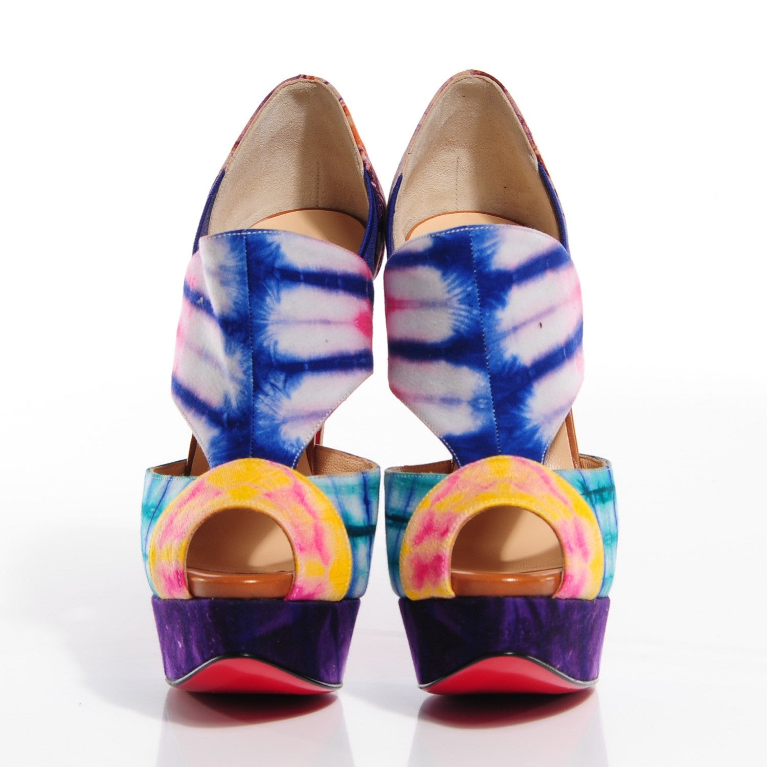 Christian Louboutin Bazin Pitou 150 Platform Pumps 36.5 Multicolor 2 of 7