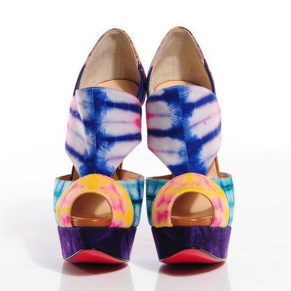 Christian Louboutin Bazin Pitou 150 Platform Pumps 36.5 Multicolor 2 of 7